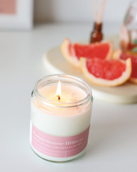 Bougie de soja - Pamplemousse & Hibiscus - Moi D'abord